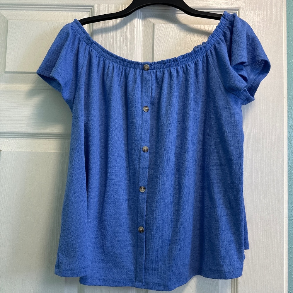 Popsugar off the shoulder top